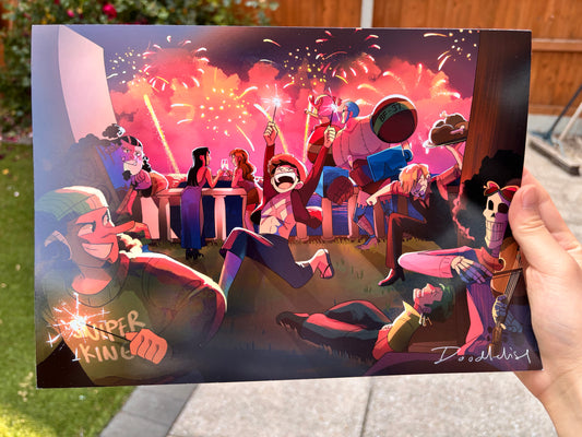 Strawhats New Years Print