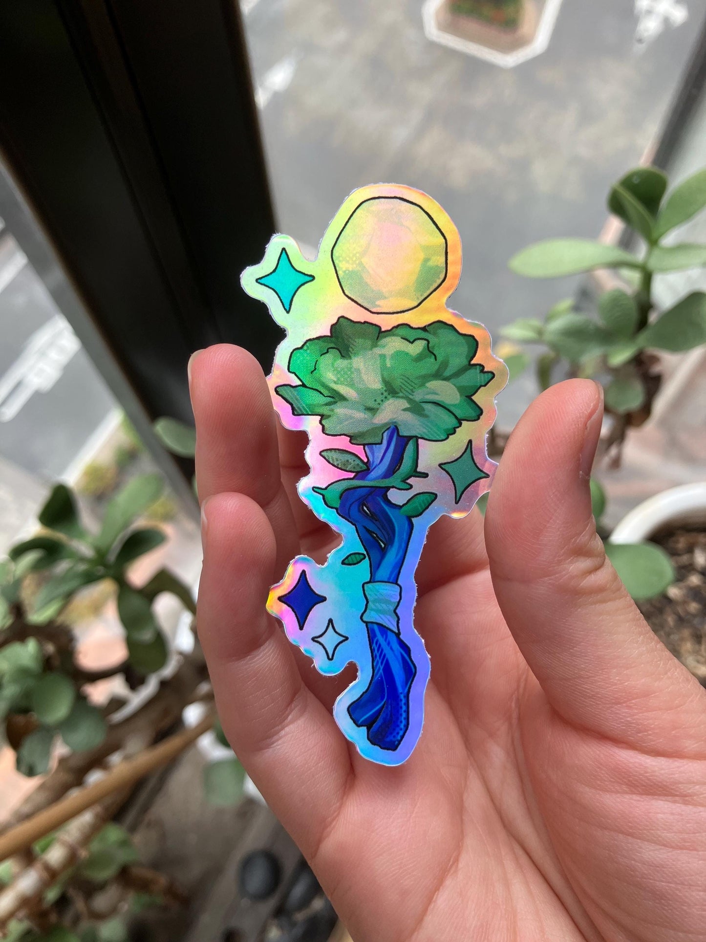 HOLOGRAPHIC Fantasy Subtle LGBT Weapon Stickers