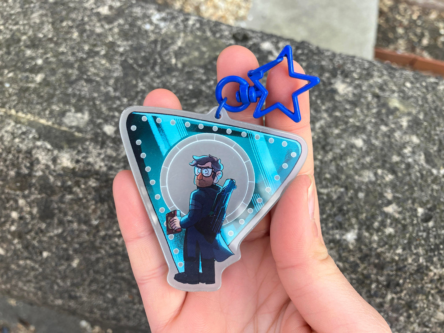 Glow in the Dark Portal Ford Keychain