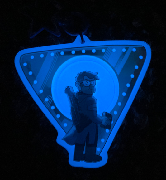 Glow in the Dark Portal Ford Keychain