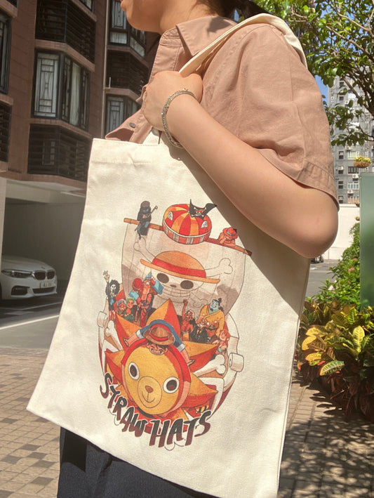 Strawhat Canvas Totebag