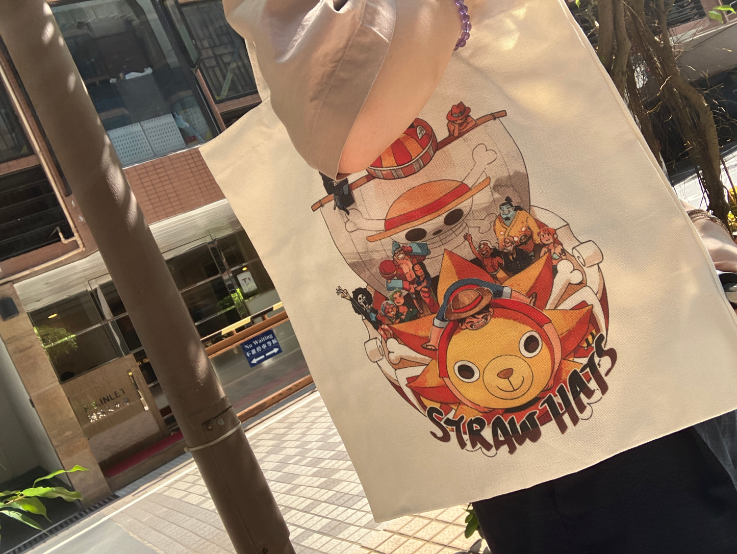 Strawhat Canvas Totebag