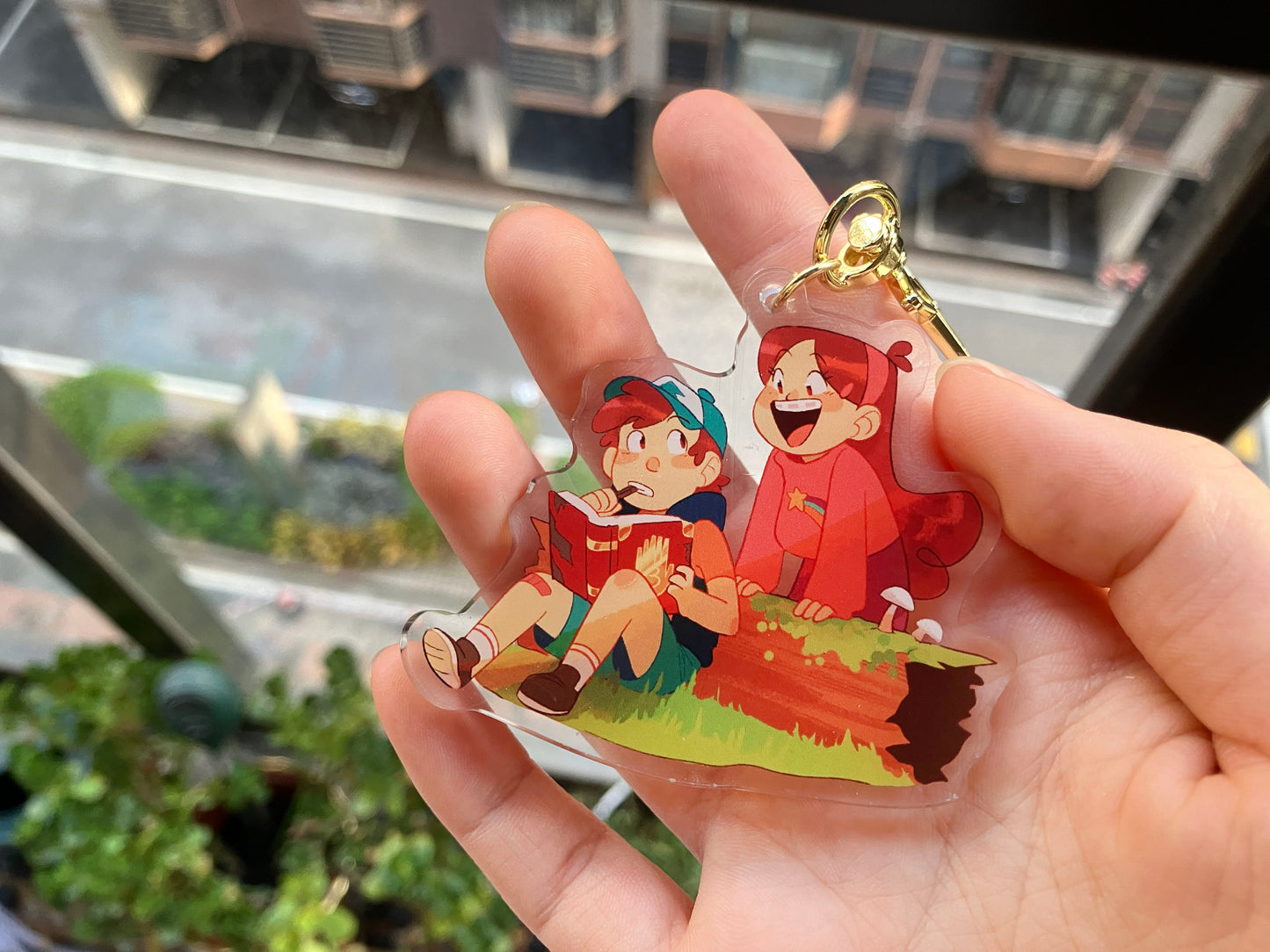 Dipper and Mabel Keychain