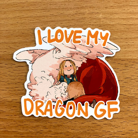 Farcille "I Love My Dragon Girlfriend" Sticker