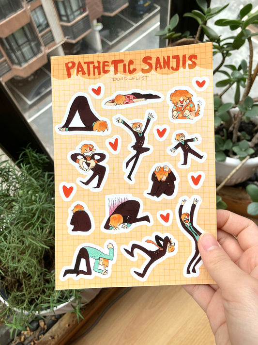Lost Zoro and Pathetic Sanji Sticker Sheets
