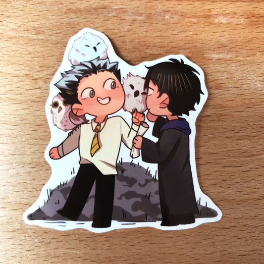 Haikyuu Ships Hogwarts AU Sticker Set