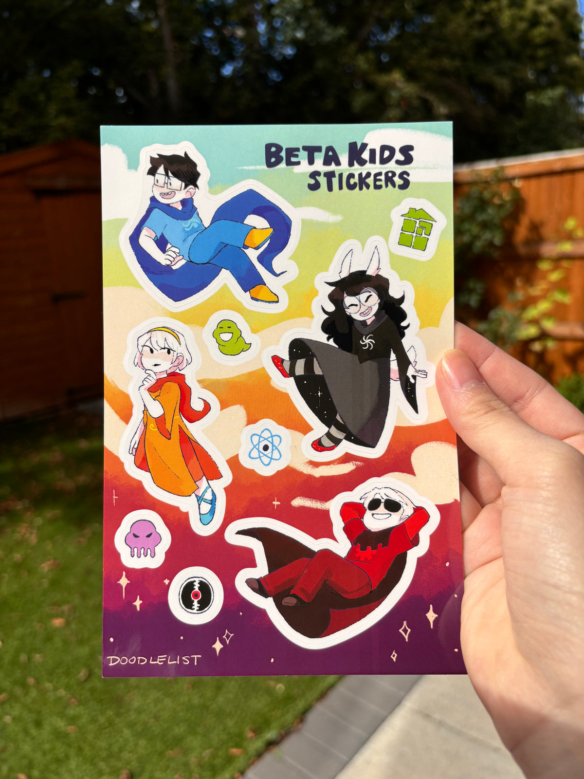 Beta Kids and Alpha Kids Sticker Sheet