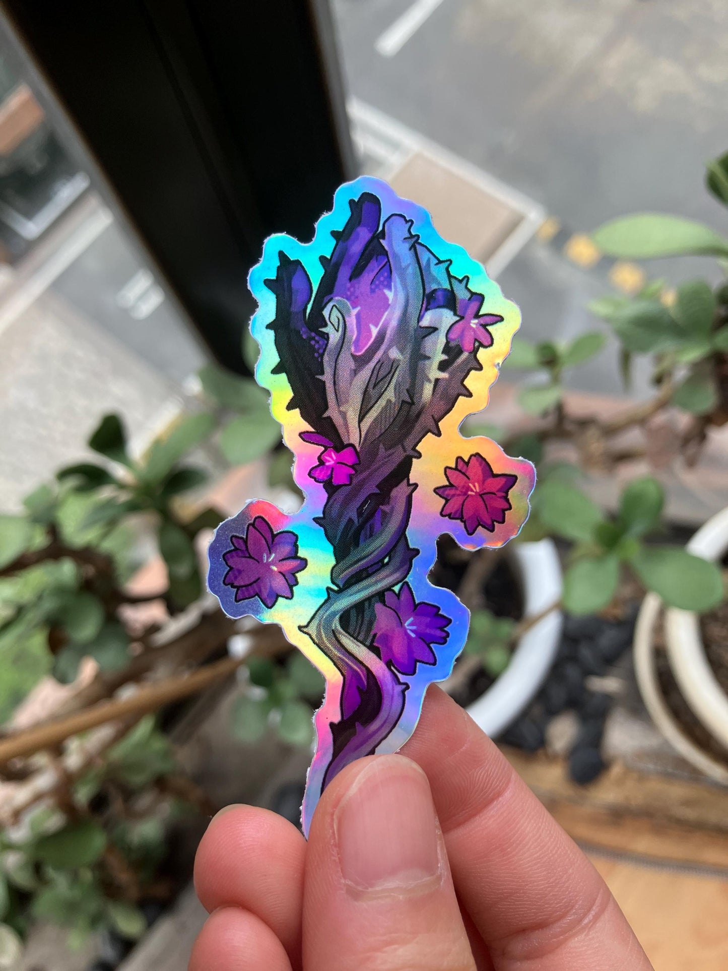 HOLOGRAPHIC Fantasy Subtle LGBT Weapon Stickers