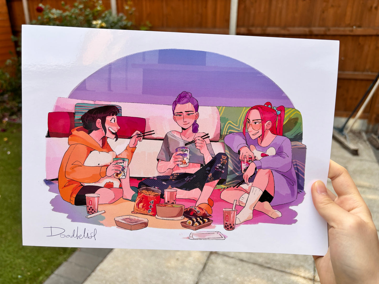 Huntrix Couch Time Print