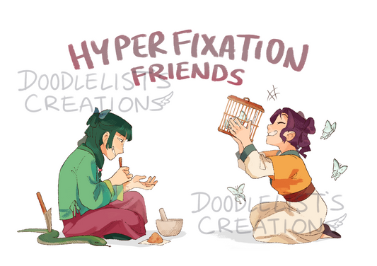 Hyperfixation Friends Print
