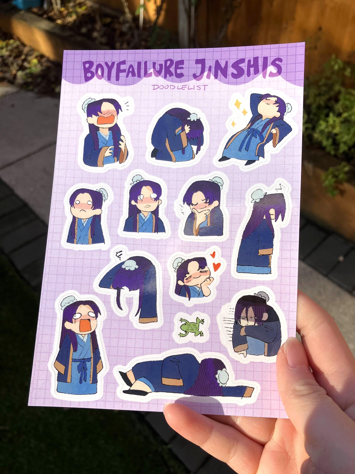 Critter Maomao and Boyfailure Jinshi Sticker Sheets
