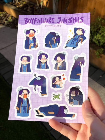 Critter Maomao and Boyfailure Jinshi Sticker Sheets