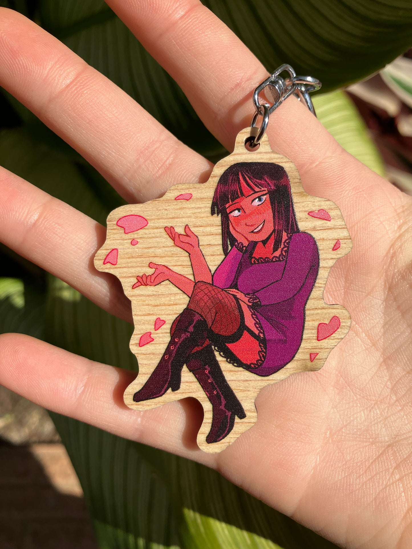 Robin Wooden Keychain