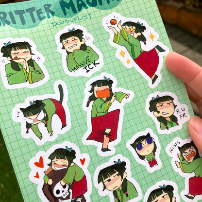 Critter Maomao and Boyfailure Jinshi Sticker Sheets