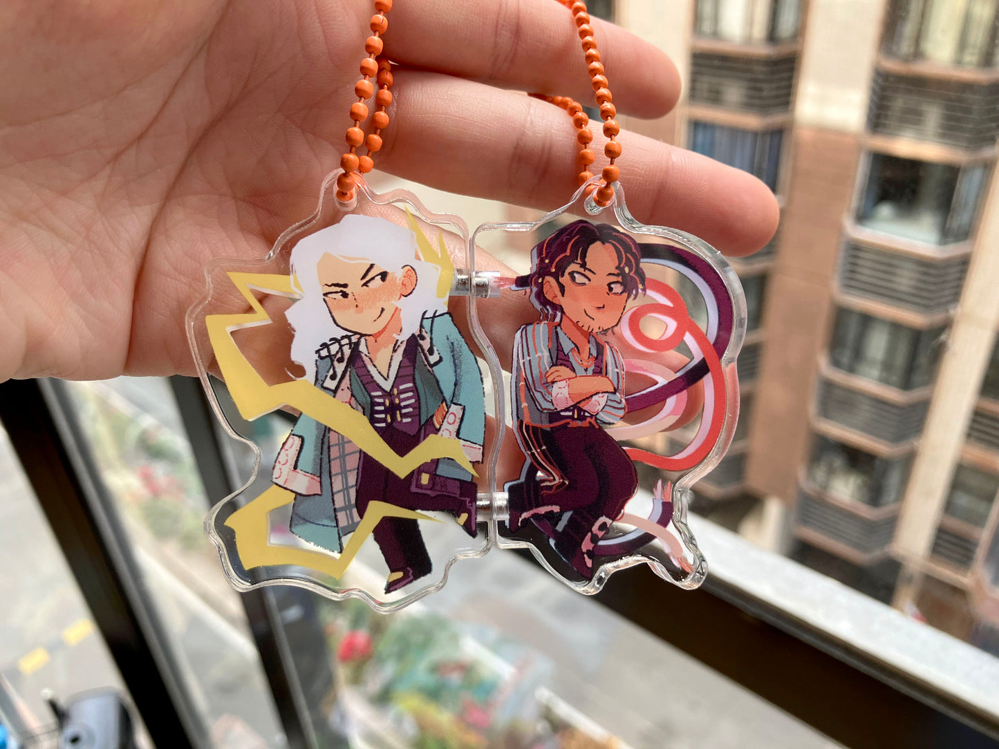 Volt and Eddie Magnetic Acrylic Charms