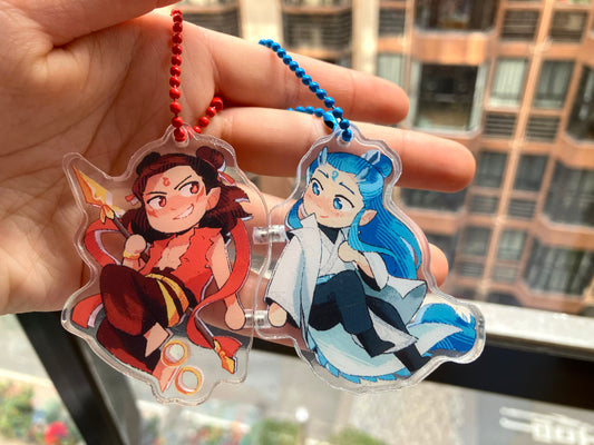Nezha and Ao Bing (Oubing) Magnetic Acrylic Charms