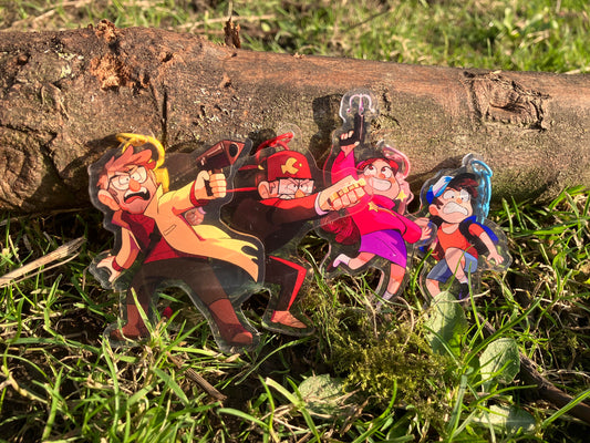 [B GRADE] GF Pines Family Keychains