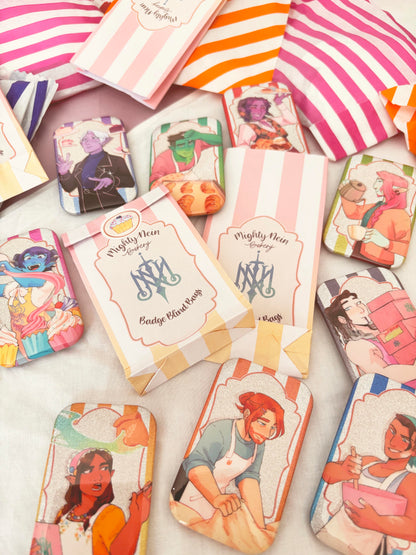 [BLIND BAG VERSION] Mighty Nein Bakery Glittery Badges