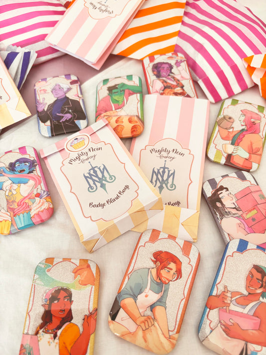 [BLIND BAG VERSION] Mighty Nein Bakery Glittery Badges