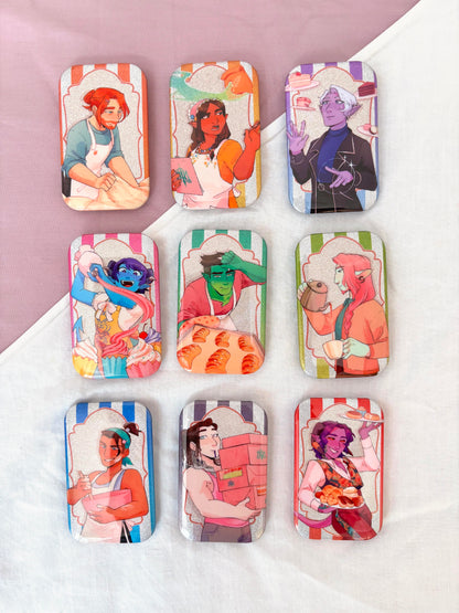 [BLIND BAG VERSION] Mighty Nein Bakery Glittery Badges