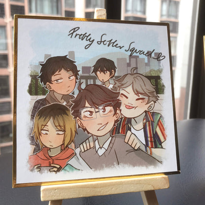 Captain Squad, Karasuno, Pretty Setter Squad, Nekoma and Seijoh Shikishi Boards