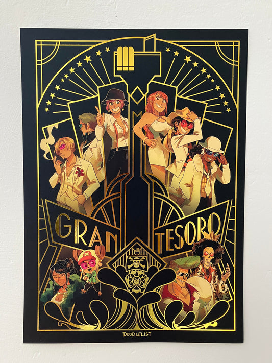 OP: Film Gold Gold Foil Print