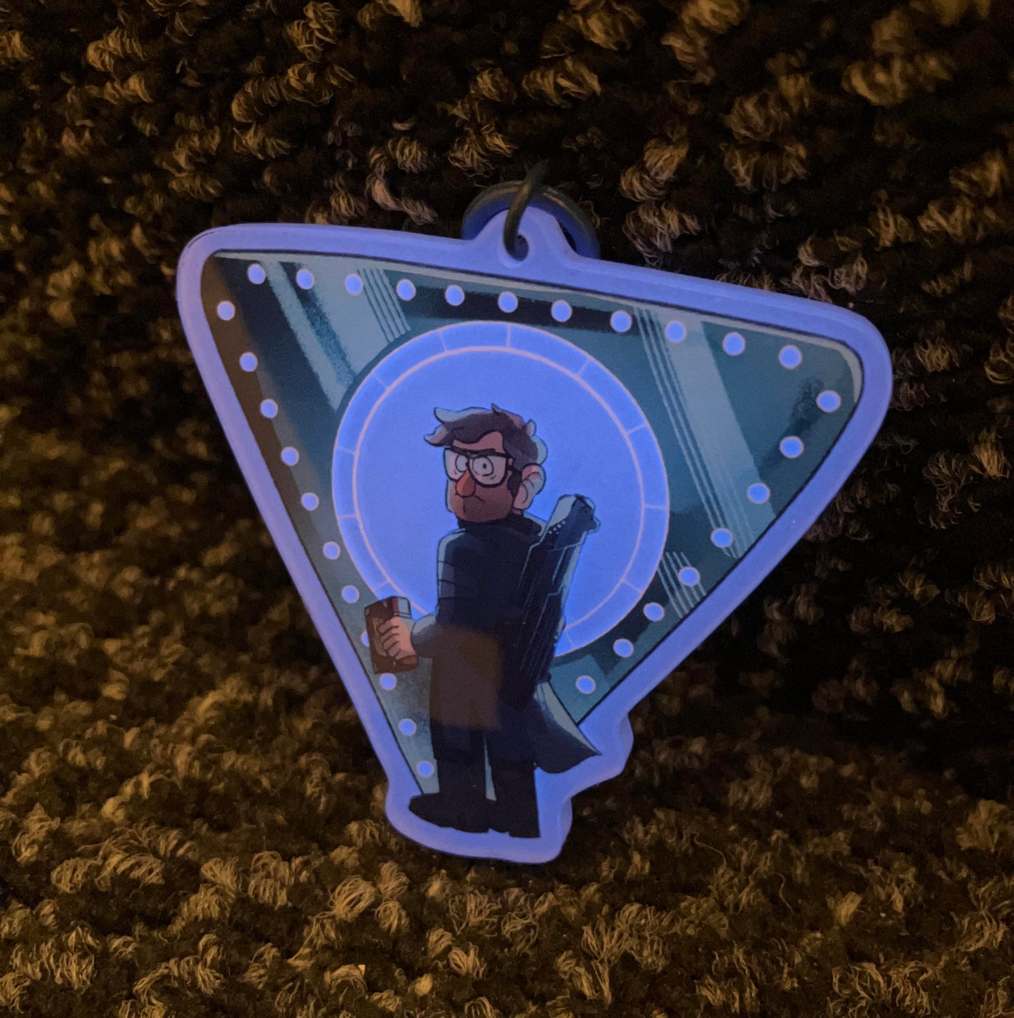 Glow in the Dark Portal Ford Keychain