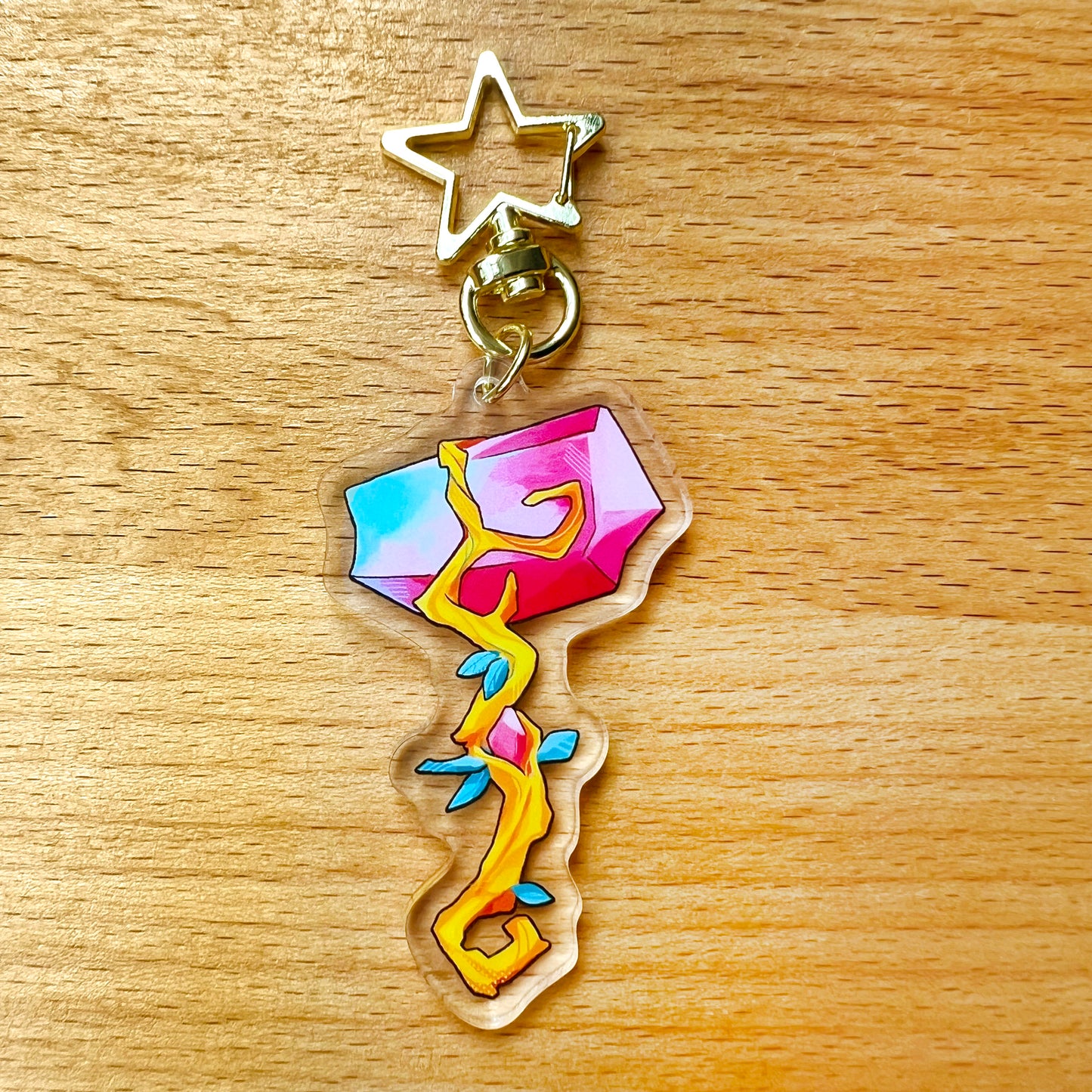 Fantasy Subtle LGBT Weapon Acrylic Keychain Charms