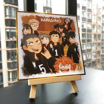 Captain Squad, Karasuno, Pretty Setter Squad, Nekoma and Seijoh Shikishi Boards