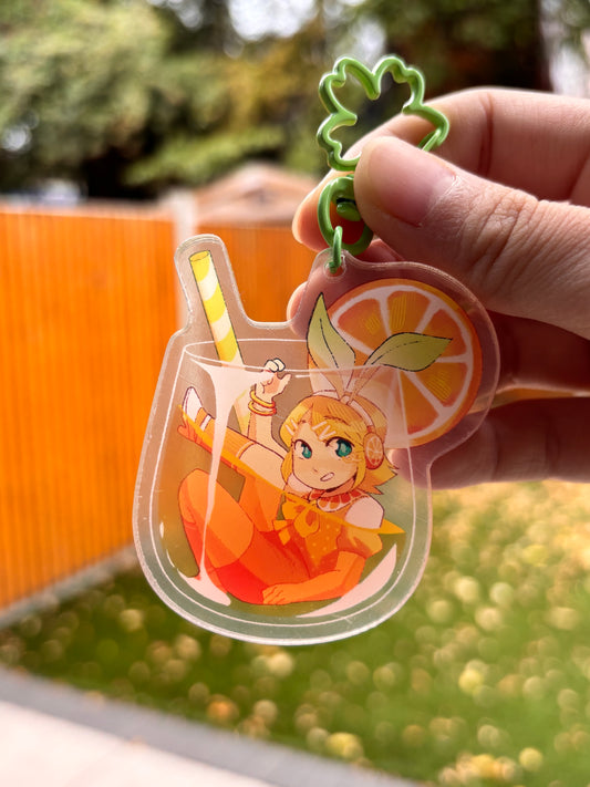 Orange Juice Rin Keychain