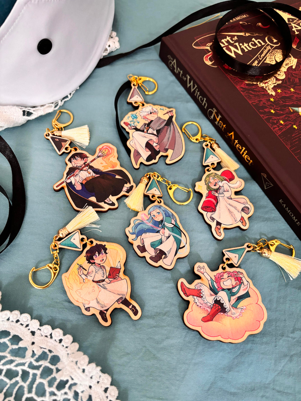WHA Wooden Linked Keychains
