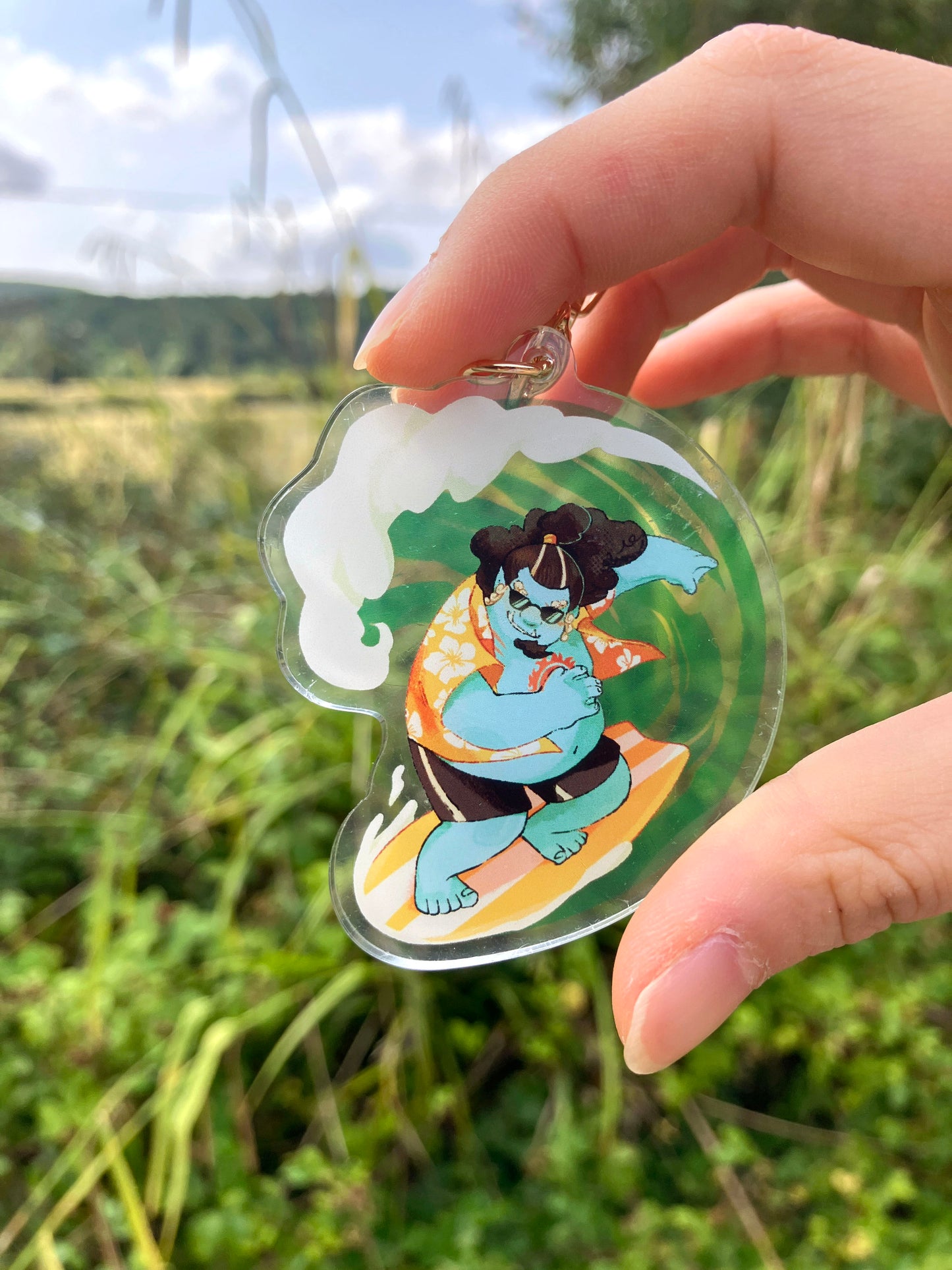 One Piece Beach Keychains (Namivivi, Jimbei)