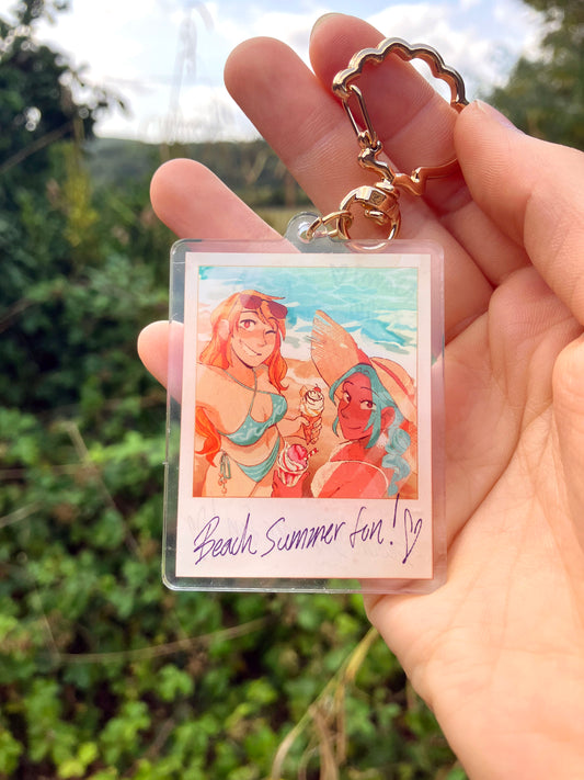 One Piece Beach Keychains (Namivivi, Jimbei)