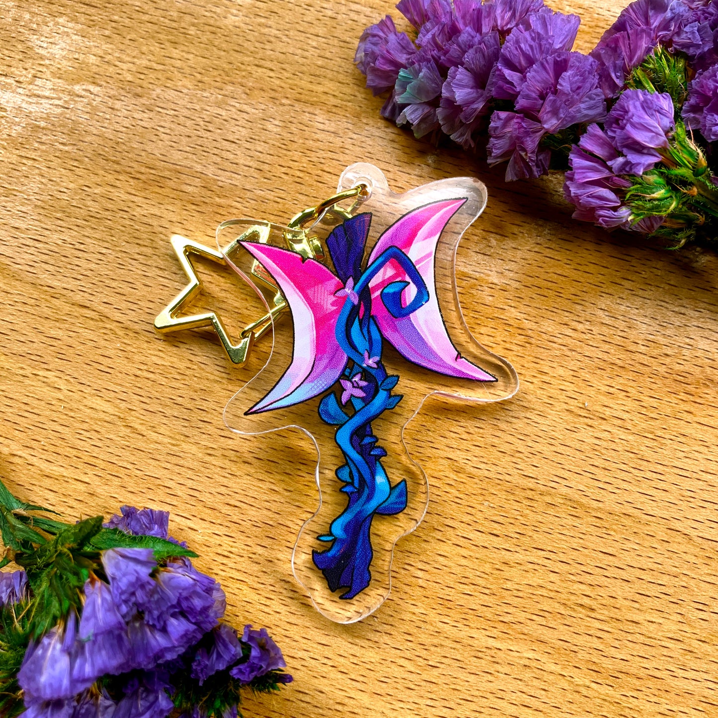 Fantasy Subtle LGBT Weapon Acrylic Keychain Charms