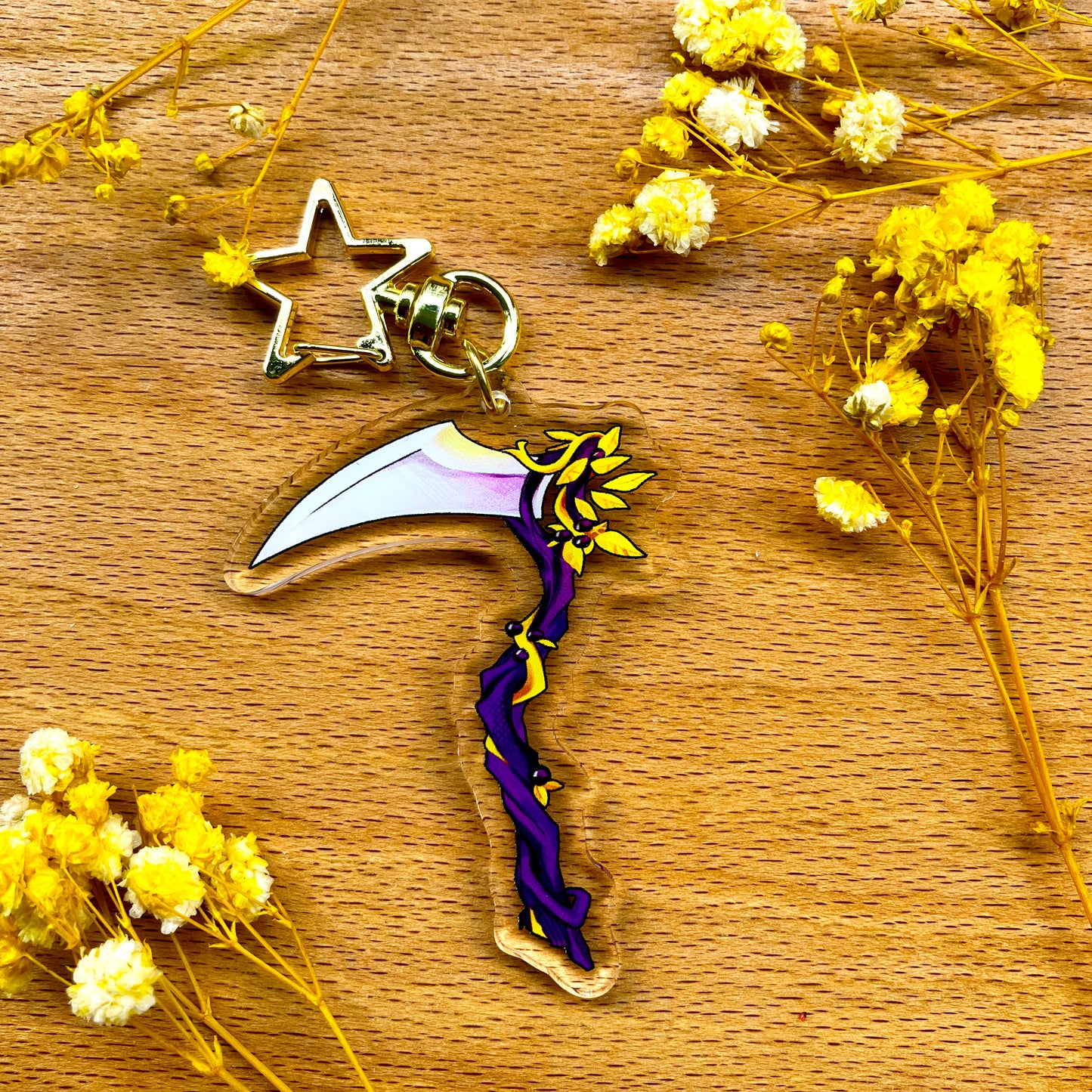 Fantasy Subtle LGBT Weapon Acrylic Keychain Charms