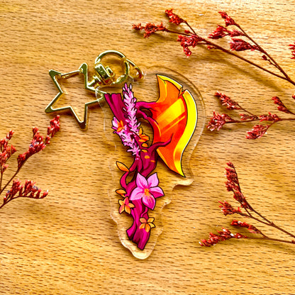 Fantasy Subtle LGBT Weapon Acrylic Keychain Charms