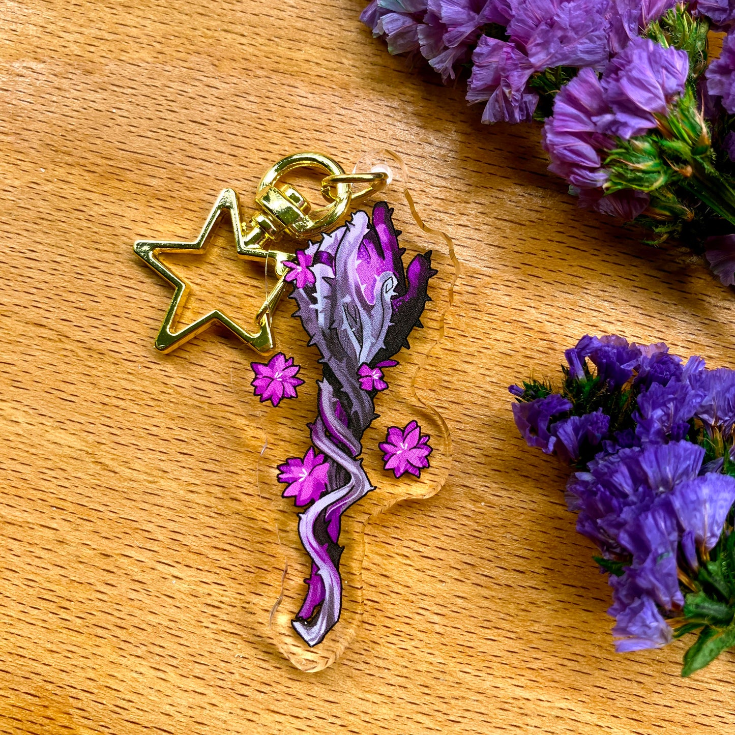 Fantasy Subtle LGBT Weapon Acrylic Keychain Charms