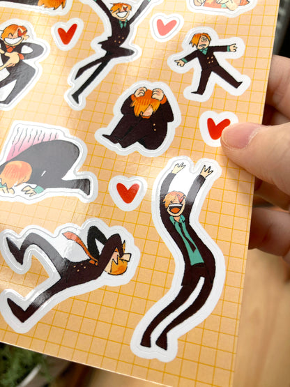 Lost Zoro and Pathetic Sanji Sticker Sheets