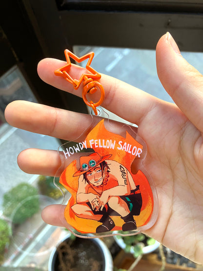 Ace "Hello Fellow Sailor" Keychain