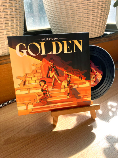 Kpop Demon Hunters Record Vinyl Coasters (With NFC Sticker)