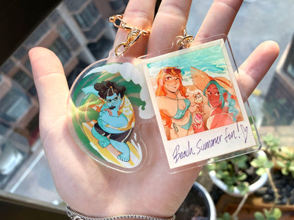 One Piece Beach Keychains (Namivivi, Jimbei)