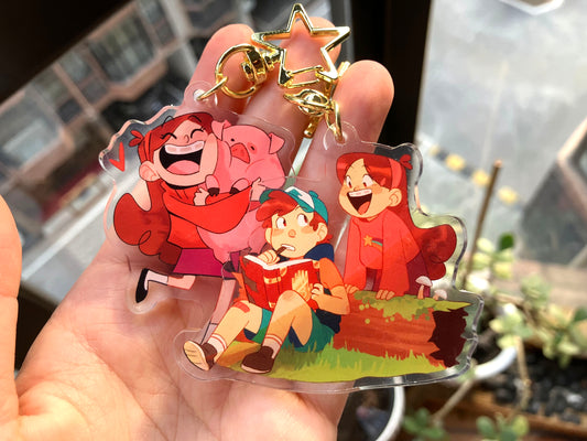 Mabel and Waddles, Mabel and Dipper Keychains