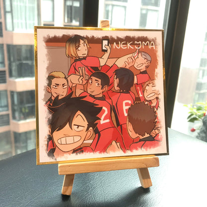 Captain Squad, Karasuno, Pretty Setter Squad, Nekoma and Seijoh Shikishi Boards