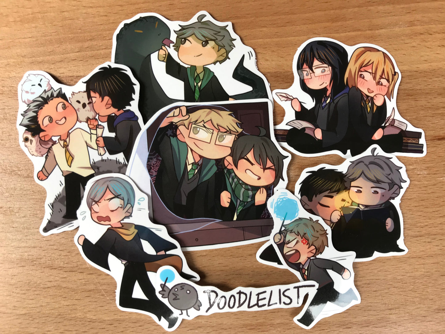 Haikyuu Ships Hogwarts AU Sticker Set