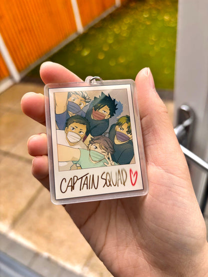Haikyuu Polaroid Keychainis
