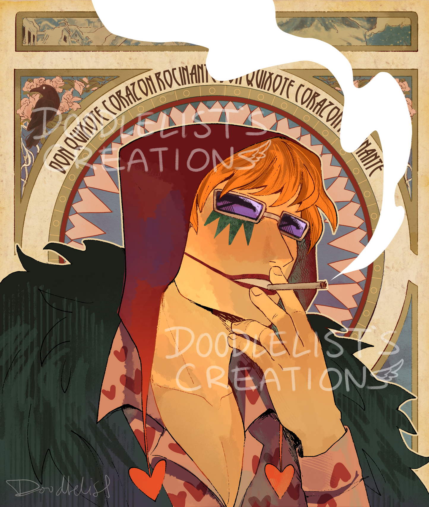 Art Nouveau Cora Print