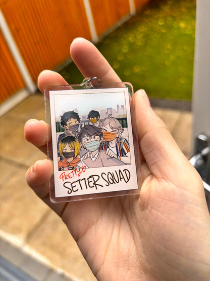 Haikyuu Polaroid Keychainis