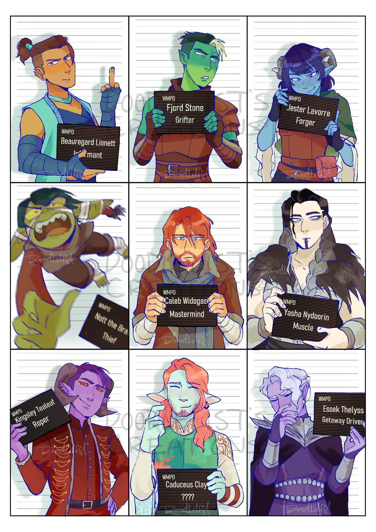 Mighty Nein Print