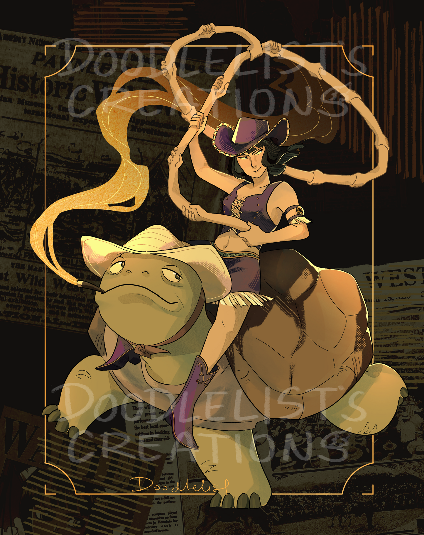Cowboy Robin Print