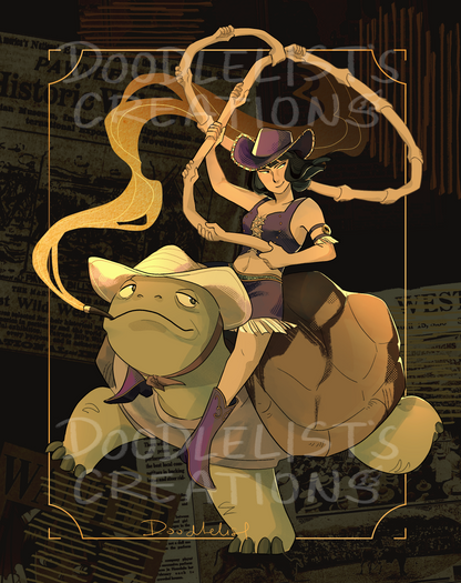 Cowboy Robin Print